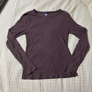 Old Navy Women's Long Sleeve Top - Plum